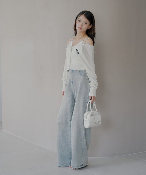 Chico(チコ)の「バイカラーラメシアーカーディガン(カーディガン/ボレロ・レディース・ブラック/グレー系その他/ベージュ系その他/ホワイト/ブルー系その他/ブラック系その他・FREE)」の19枚目の写真