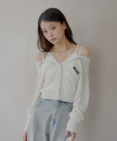 Chico(チコ)の「バイカラーラメシアーカーディガン(カーディガン/ボレロ・レディース・ブラック/グレー系その他/ベージュ系その他/ホワイト/ブルー系その他/ブラック系その他・FREE)」の20枚目の写真