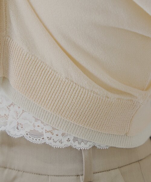 Chico(チコ)の「バイカラーラメシアーカーディガン(カーディガン/ボレロ・レディース・ブラック/グレー系その他/ベージュ系その他/ホワイト/ブルー系その他/ブラック系その他・FREE)」の13枚目の写真