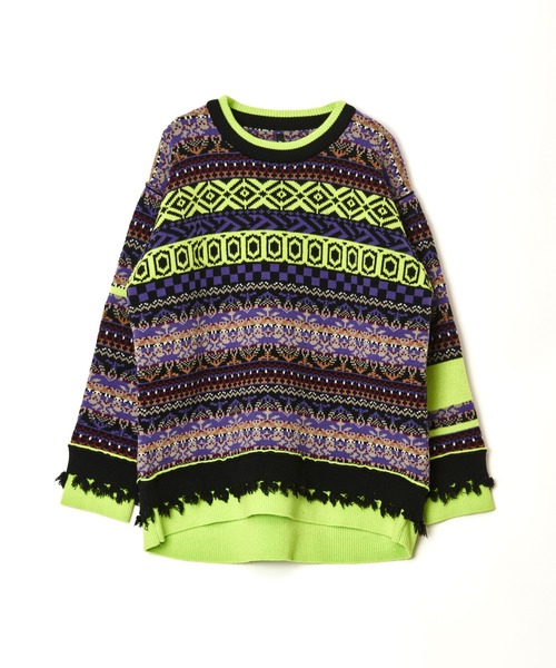 ジャガードニットプルオーバー（ニット/セーター）｜AULA AILA