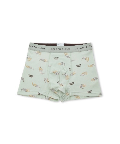 gelato pique（ジェラートピケ）の「【HOMME】sleeping cat 総柄ボクサーパンツ（ボクサーパンツ・メンズ・ミント/ネイビー・M/L）」の11枚目の写真