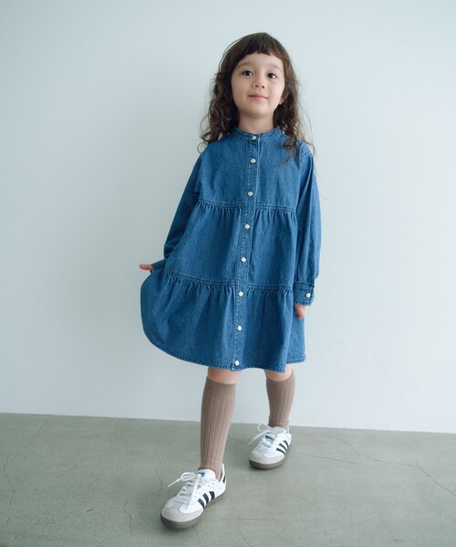 【タキハピ】Blue label ブルーレーベル　チュニック・ワンピ　長袖 タキハピ】Blue label ブルーレーベル チュニック・ワンピ 長袖