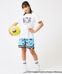SPALDING（スポルディング）の「【SPALDING/スポルディング】ジュニア Tシャツ スポンジボブ アンダーザシー/アニメ・UVカット半袖T-シャツ（Tシャツ/カットソー）」
