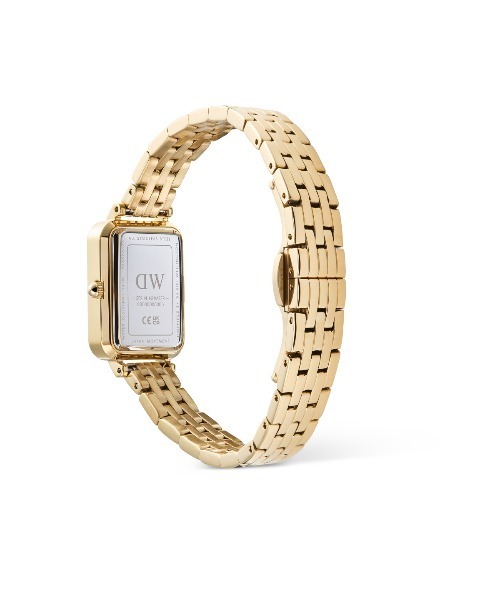 Quadro Roman Numerals Date 20x26MM 5-link ゴールド／シルバー