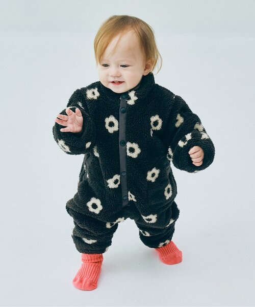 リンク】ファーフリースベビージャンプスーツ（その他ベビーウェア