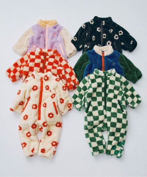 セール】【リンク】ファーフリースベビージャンプスーツ（その他ベビー