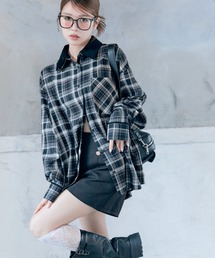 OLIVE des OLIVE | 配色カラーBigシャツ(シャツ/ブラウス)