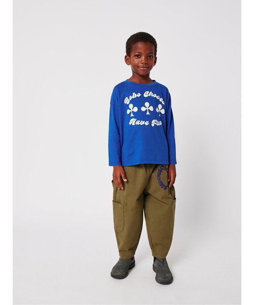 BOBO CHOSES（ボボショーズ）の「Have Fun長袖Ｔシャツ【キッズ】（Tシャツ/カットソー・キッズ・ブルー・110/120/130）」の4枚目の写真