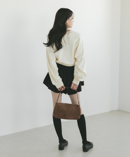 VANNIE U（ヴァニーユー）の「ダブルフェイススウェット/上下逆さまで着れる２WAY（スウェット・レディース・グレー/アイボリー・FREE）」の16枚目の写真