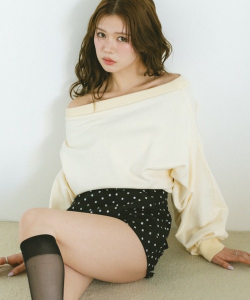 VANNIE U(ヴァニーユー)の「ダブルフェイススウェット/上下逆さまで着れる2WAY(スウェット・レディース・グレー/アイボリー・FREE)」の16枚目の写真