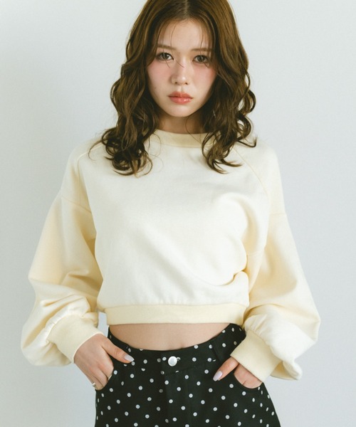VANNIE U(ヴァニーユー)の「ダブルフェイススウェット/上下逆さまで着れる2WAY(スウェット・レディース・グレー/アイボリー・FREE)」の9枚目の写真
