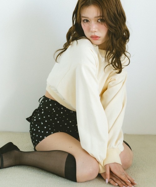 VANNIE U(ヴァニーユー)の「ダブルフェイススウェット/上下逆さまで着れる2WAY(スウェット・レディース・グレー/アイボリー・FREE)」の13枚目の写真
