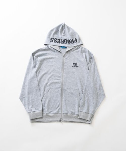 GLAZOS（グラソス）の「【ヘビーウェイト天竺】ジップパーカー（パーカー・キッズ・ブラック/トップグレー・160cm/150cm/170cm）」の2枚目の写真