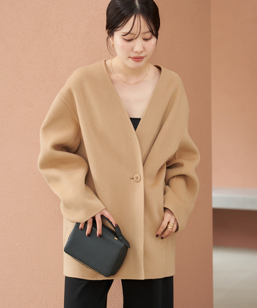 HAMILTON Cardigan コート（ノーカラーコート）｜Plage（プラージュ