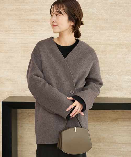 HAMILTON Cardigan コート（ノーカラーコート）｜Plage（プラージュ