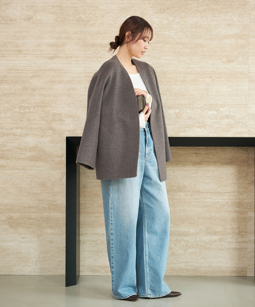 HAMILTON Cardigan コート（ノーカラーコート）｜Plage（プラージュ