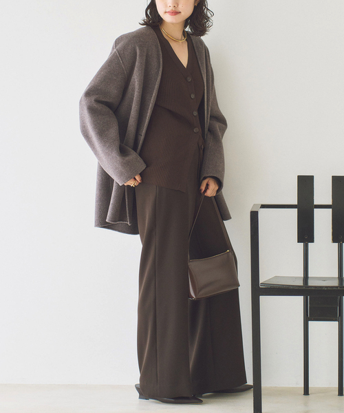 HAMILTON Cardigan コート（ノーカラーコート）｜Plage（プラージュ