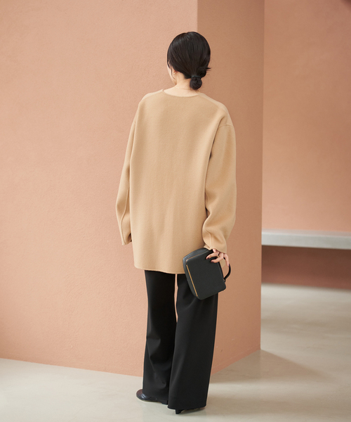 【最終値下げ】Plage プラージュ ハミルトンノーカラーコート ベージュ Plage(プラージュ)の「ハミルトンノーカラーコート◇」 - PARTE