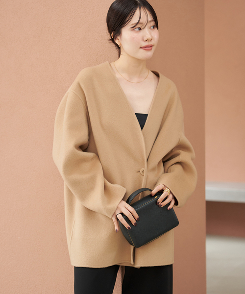 HAMILTON Cardigan コート（ノーカラーコート）｜Plage（プラージュ