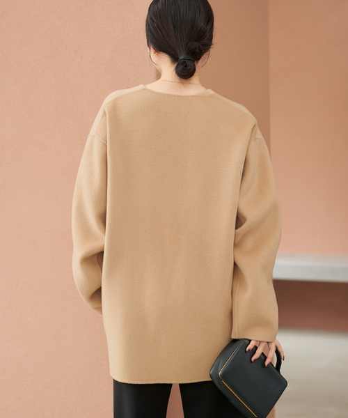 HAMILTON Cardigan コート（ノーカラーコート）｜Plage（プラージュ