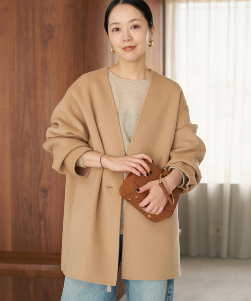 HAMILTON Cardigan コート（ノーカラーコート）｜Plage（プラージュ