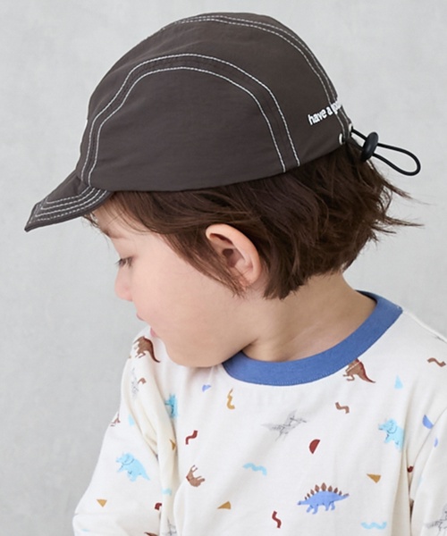 petit main(プティマイン)の「ロゴキャップ(キャップ・キッズ・キナリ/チャコール/ブルーグリーン・54cm/50cm/52cm)」の18枚目の写真