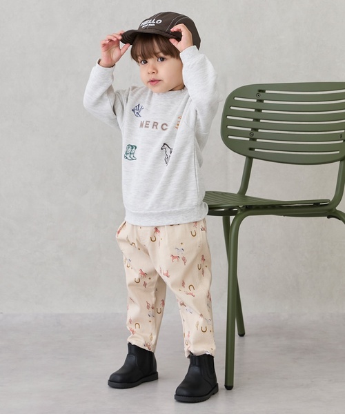 petit main(プティマイン)の「ロゴキャップ(キャップ・キッズ・キナリ/チャコール/ブルーグリーン・54cm/50cm/52cm)」の15枚目の写真