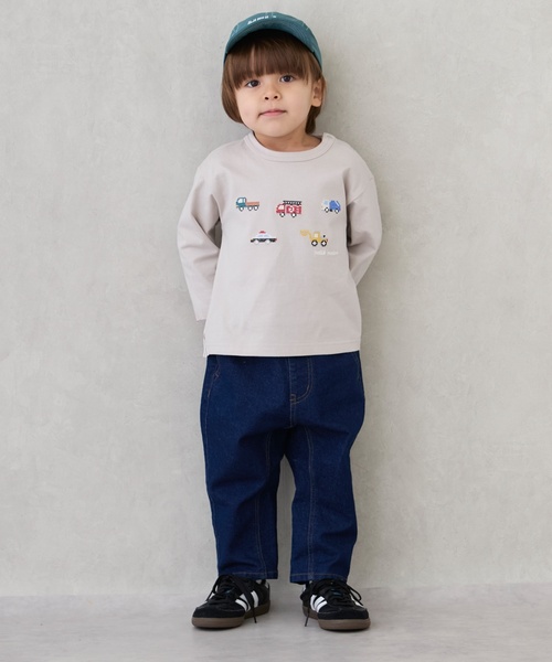 petit main(プティマイン)の「ロゴキャップ(キャップ・キッズ・キナリ/チャコール/ブルーグリーン・54cm/50cm/52cm)」の12枚目の写真