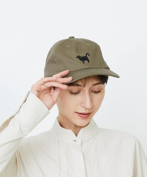LOISIR（ロワズィール）の「BLACK NEKO キャップ（キャップ・レディース・ベージュ/オリーブ・FREE）」の8枚目の写真