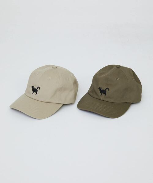 LOISIR（ロワズィール）の「BLACK NEKO キャップ（キャップ・レディース・ベージュ/オリーブ・FREE）」の5枚目の写真