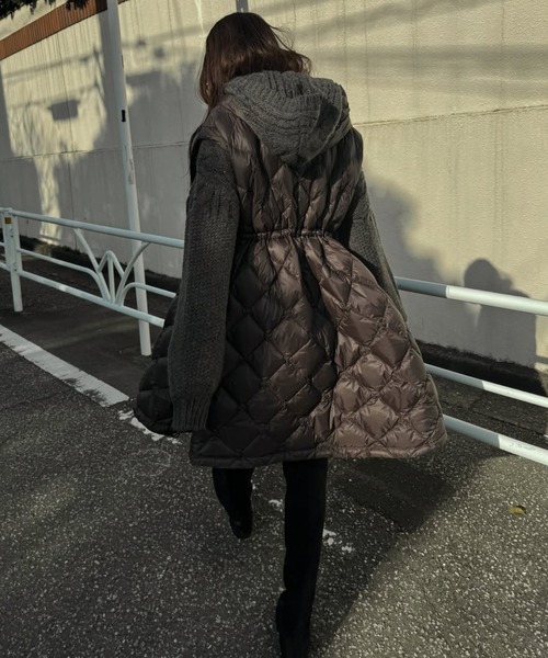 E*a様 TAION × WILLFULLY キルティングダウンコート TAION（タイオン）の「【TAION × WILLFULLY】removable sleeve