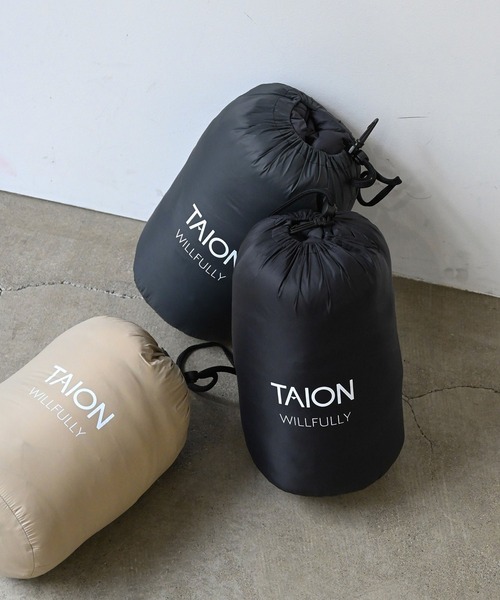 TAION x WILLFULLY down coat s size ベージュ TAION（タイオン）の