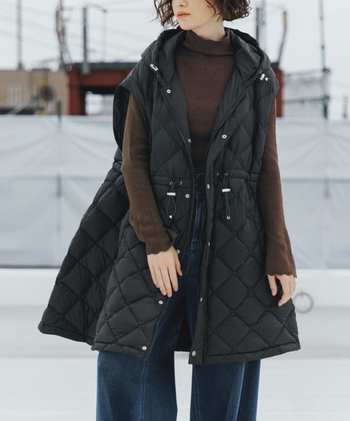 TAION × WILLFULLY】removable sleeve quilting down coat