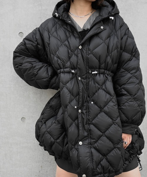 TAION × WILLFULLY】removable sleeve quilting down coat