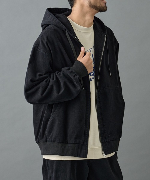 COLONY 2139（コロニートゥーワンスリーナイン）の「バイオ加工ブラッシュツイルパーカー（ブルゾン・メンズ・ブラウン/ブラック・LARGE/MEDIUM）」の22枚目の写真