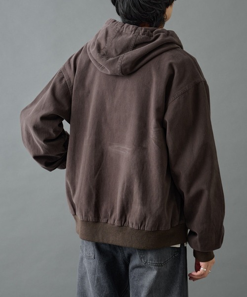 COLONY 2139（コロニートゥーワンスリーナイン）の「バイオ加工ブラッシュツイルパーカー（ブルゾン・メンズ・ブラウン/ブラック・LARGE/MEDIUM）」の7枚目の写真
