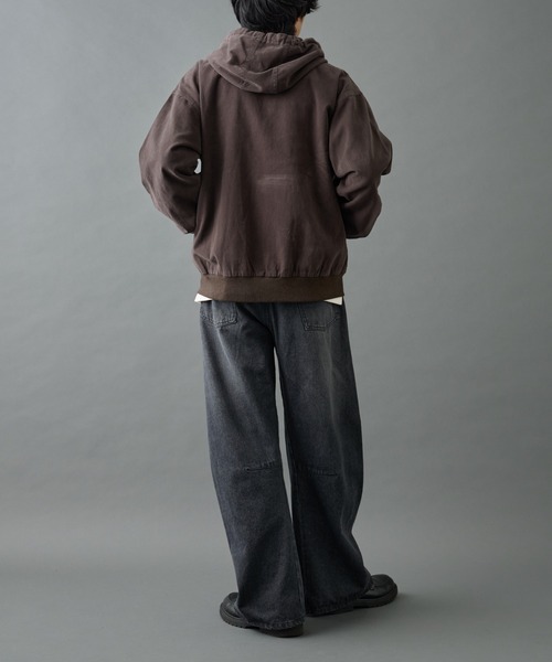 COLONY 2139（コロニートゥーワンスリーナイン）の「バイオ加工ブラッシュツイルパーカー（ブルゾン・メンズ・ブラウン/ブラック・LARGE/MEDIUM）」の11枚目の写真