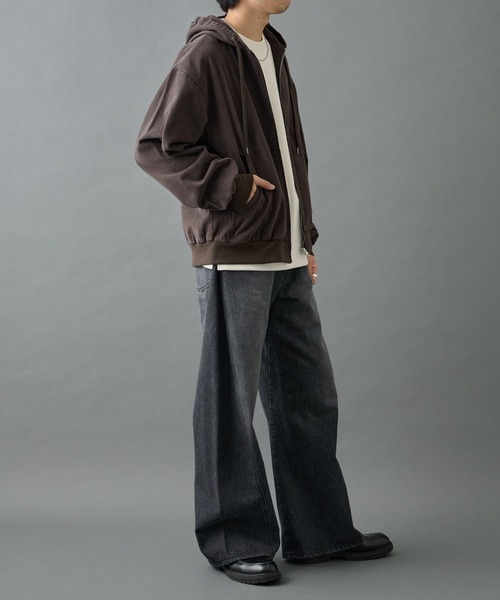 COLONY 2139（コロニートゥーワンスリーナイン）の「バイオ加工ブラッシュツイルパーカー（ブルゾン・メンズ・ブラウン/ブラック・LARGE/MEDIUM）」の12枚目の写真