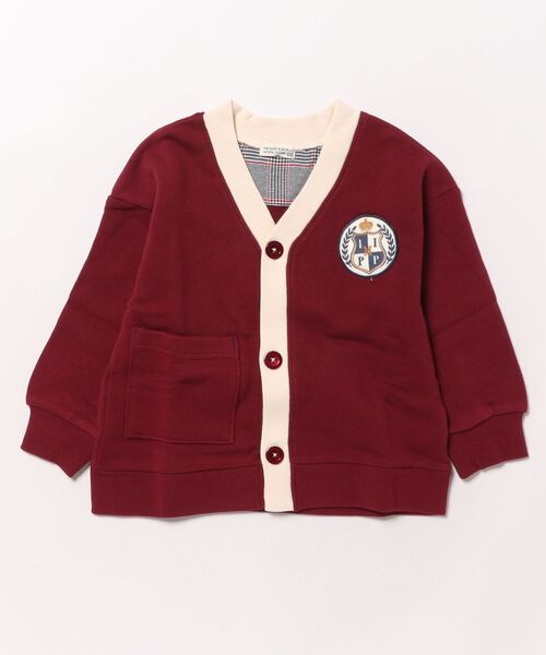 RAGMART（ラグマート）の「レタードカーディガン（カーディガン/ボレロ・キッズ・ネイビー/アイボリー/レッド・100cm/110cm/120cm/130cm）」の3枚目の写真