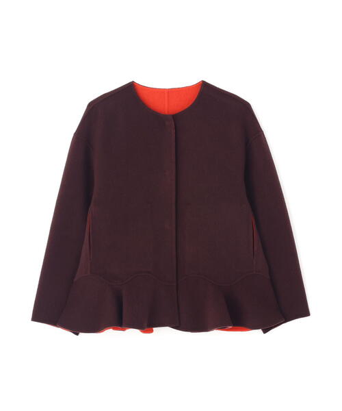 ◇Ca混2TONEリバージャケット（ノーカラージャケット）｜ADORE