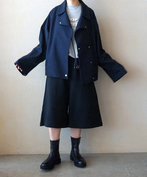 JOURNAL STANDARD LUXE（ジャーナルスタンダード　ラックス）の「《追加》ウラケ ハーフパンツ（その他パンツ・レディース・ブラック・FREE）」の2枚目の写真