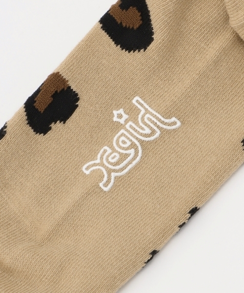 X-girl Stages(エックスガールステージス)の「MIXロゴリブクルーソックス(ソックス/靴下・キッズ・カラフル/オフホワイト/ブラック・17-19cm/19-21cm/15-17cm/13-15cm)」の6枚目の写真