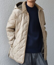 SHIPS any（シップス エニィ）の「【SHIPS any別注】TAION:〈手洗い可能〉ダイヤキルト ダウン ハーフコート 25AW◇（ダウンジャケット/コート）」