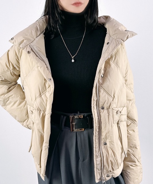 セール】【リアルダウン90％】スラッシュステッチダウンジャケット