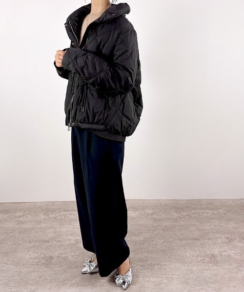 セール】【リアルダウン90％】スラッシュステッチダウンジャケット