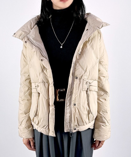 セール】【リアルダウン90％】スラッシュステッチダウンジャケット