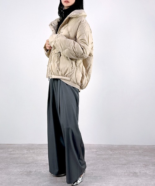 セール】【リアルダウン90％】スラッシュステッチダウンジャケット