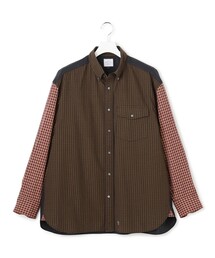 【UNISEX】ミニチェック クレイジーパターンシャツ