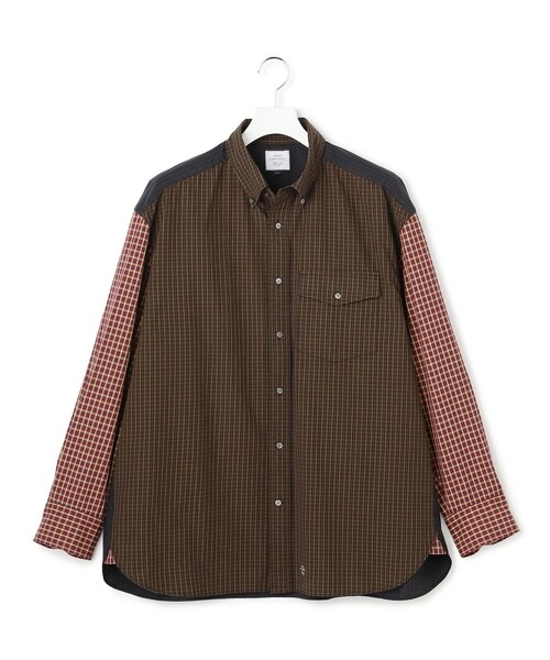 【UNISEX】ミニチェック クレイジーパターンシャツ