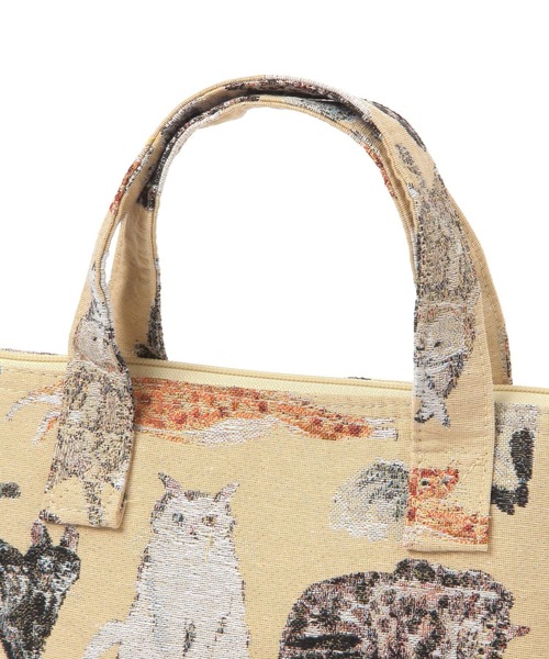 studio CLIP（スタディオクリップ）の「総柄ジャガードランチトート[うちの猫博]（ハンドバッグ・レディース・その他・FREE）」の6枚目の写真